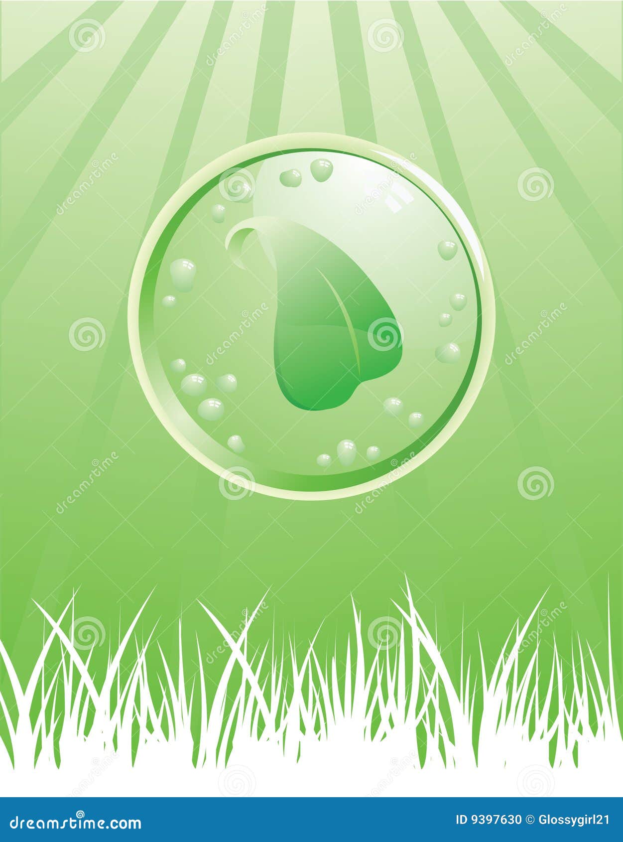 Green Leaf Ecology Background Stock Vector - Illustration of modern