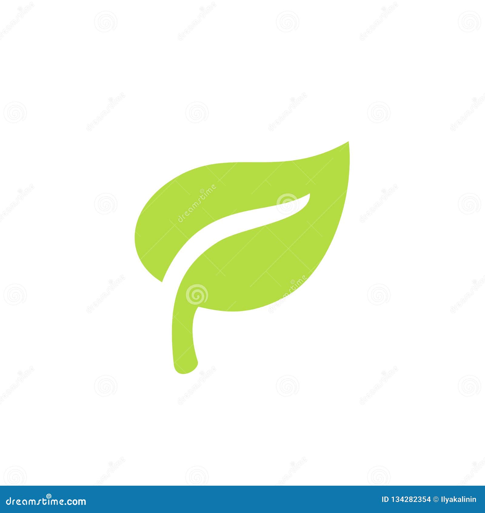 green leaf plants icon or logo. ecology purity and nature.