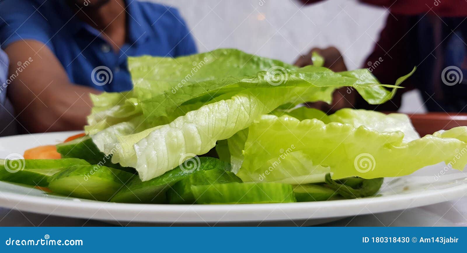 Green Leaf Salad Leaf Plate Stock Photo Image of green, salad 180318430