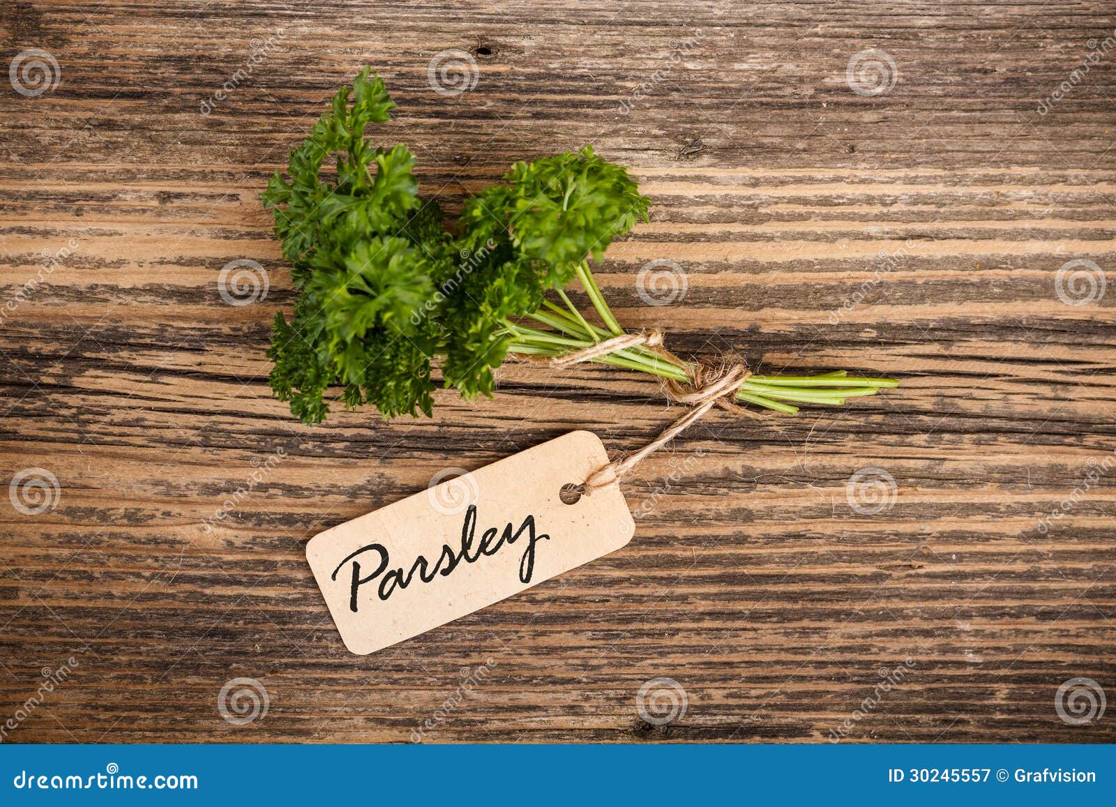 Parsley with label stock image. Image of organic, parsley 30245557