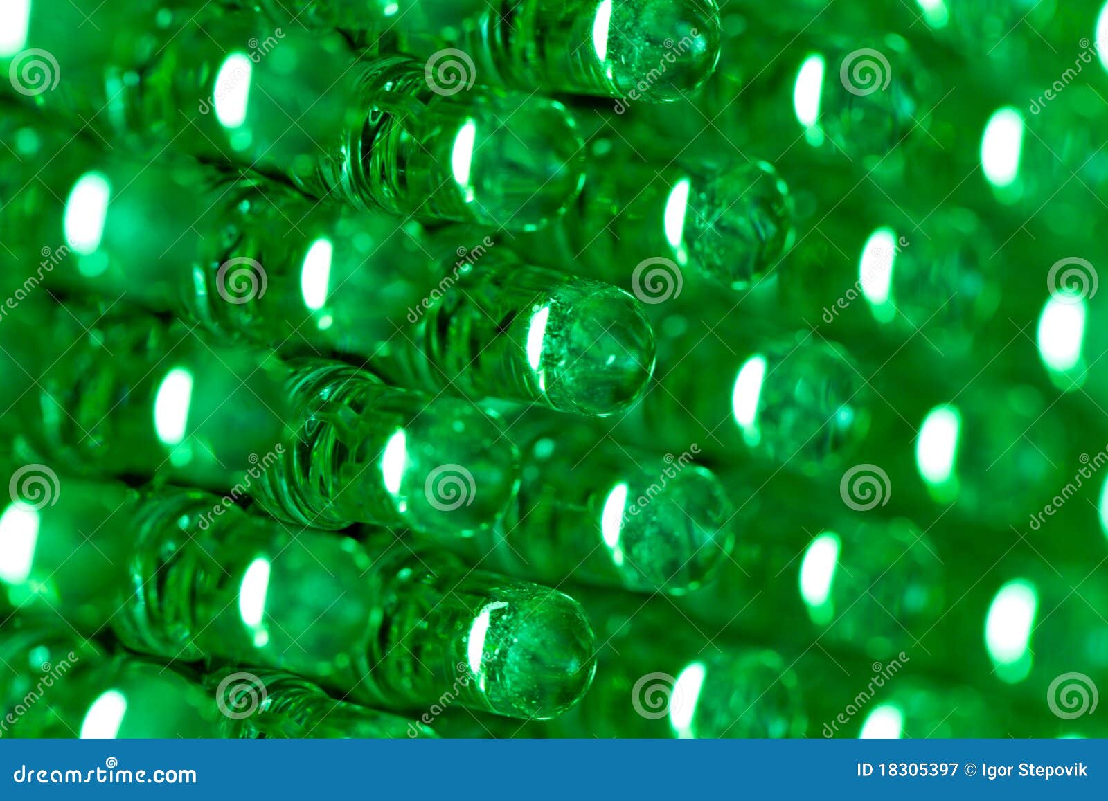 green led diode display panel