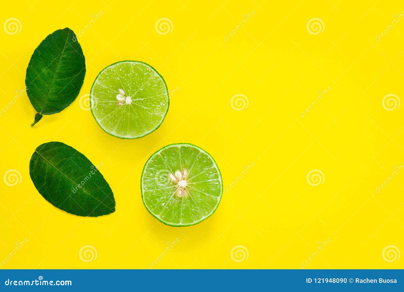 Green Lemon Yellow Background Stock Photo - Image of lemon, juicy: 121948090