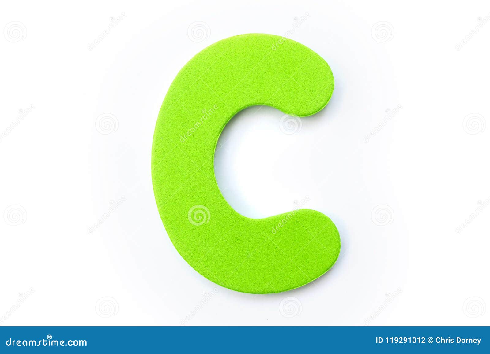 Green Letter C stock photo. Image of coloured, teaching - 119291012