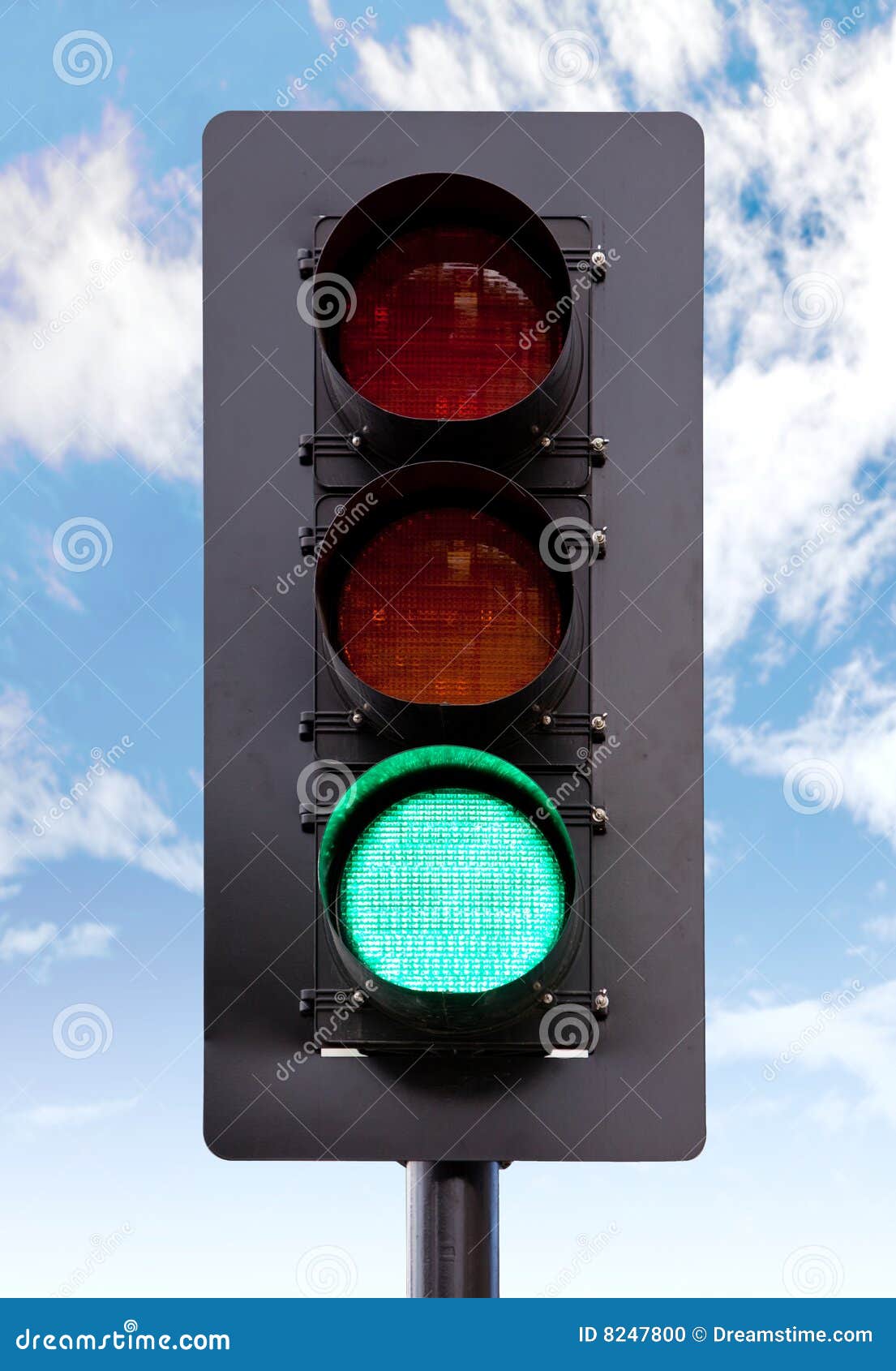 Green light stock photo. Image of sign, street, illuminated 8247800