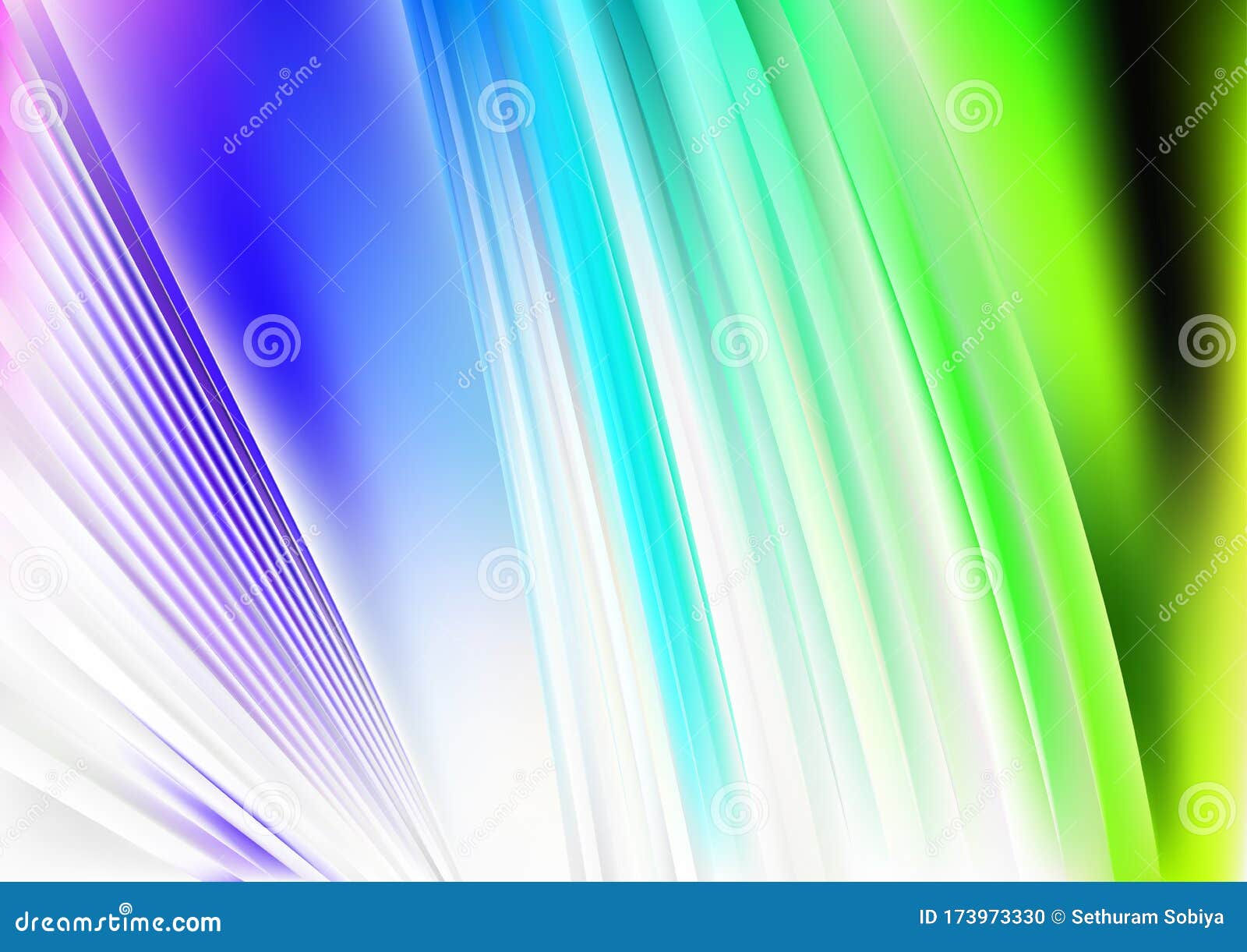 Green Light Abstract Background Vector Illustration Design Stock Vector