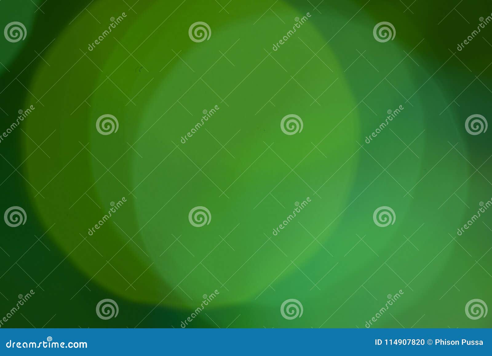 Green Light Bokeh Background- Abstract Texture with Highlights Stock