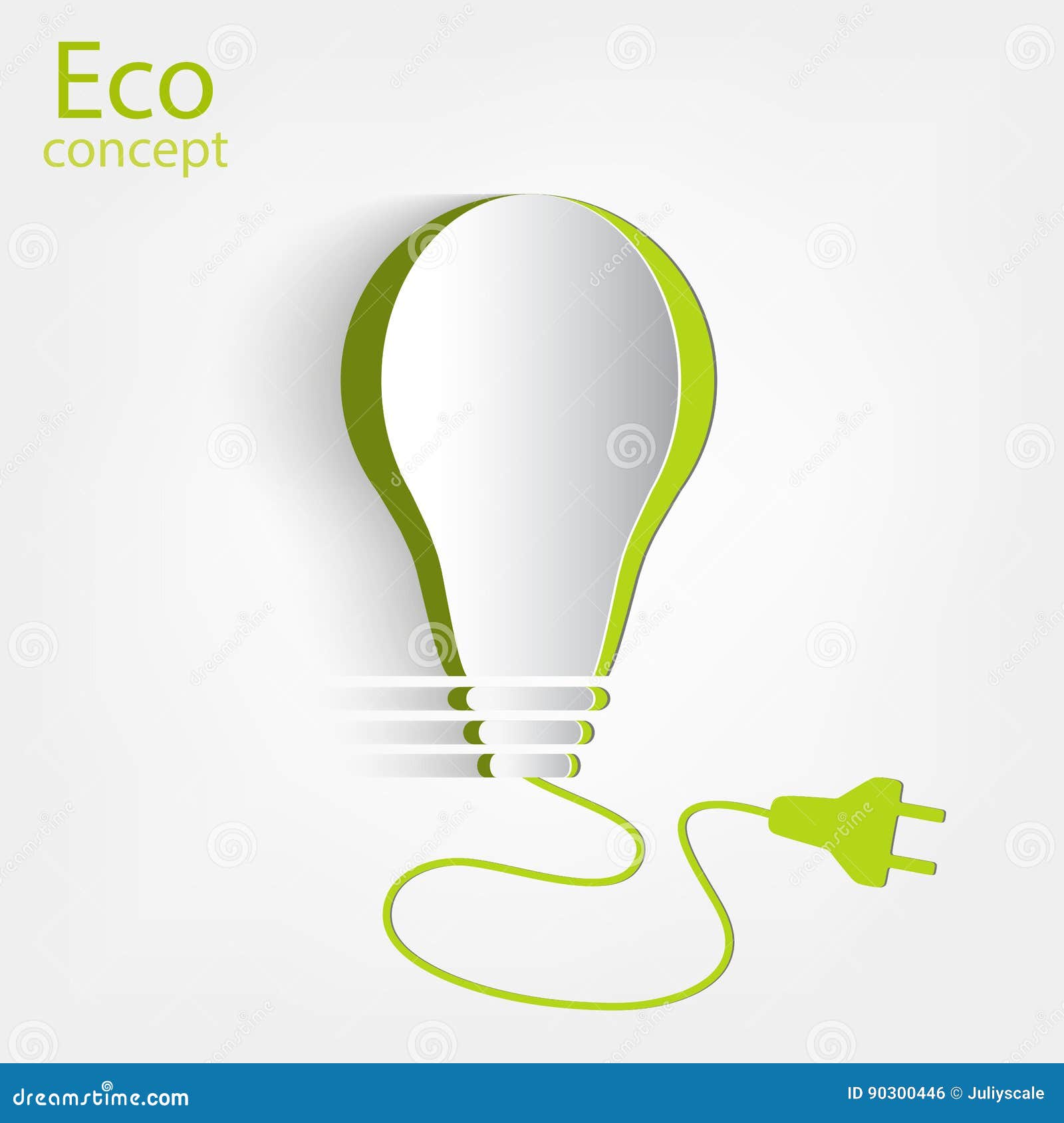 Green Light, Environmental Concept. Stock Vector Illustration of