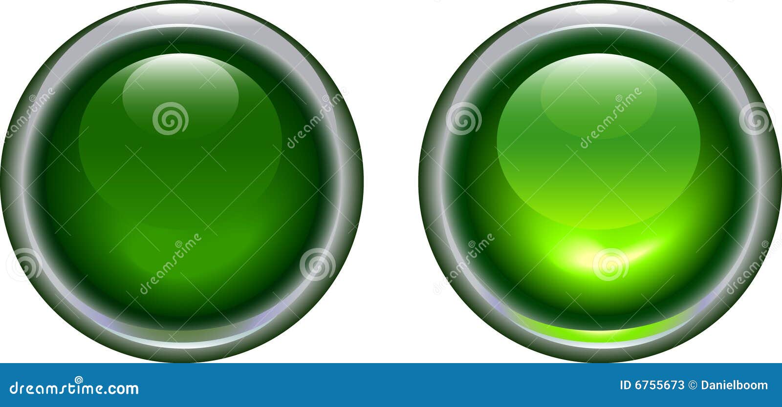 Kriger Megalopolis Praktisk Green light icons stock vector. Illustration of glassy - 6755673