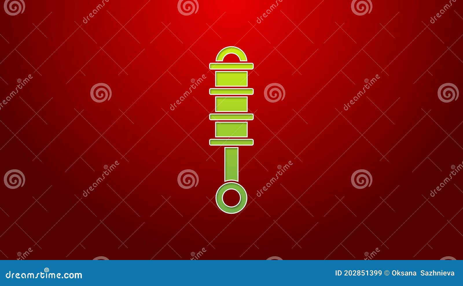 Green Line Shock Absorber Icon Isolated on Red Background. 4K Video Motion  Graphic Animation Stock Video - Video of pressure, absorber: 202851399