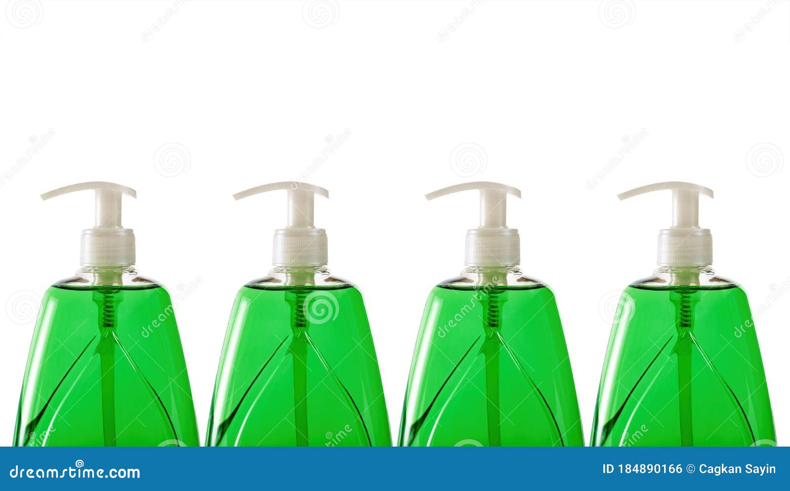 Green Liquid Soap in Plastic Bottles Stock Photo Image of coronavirus