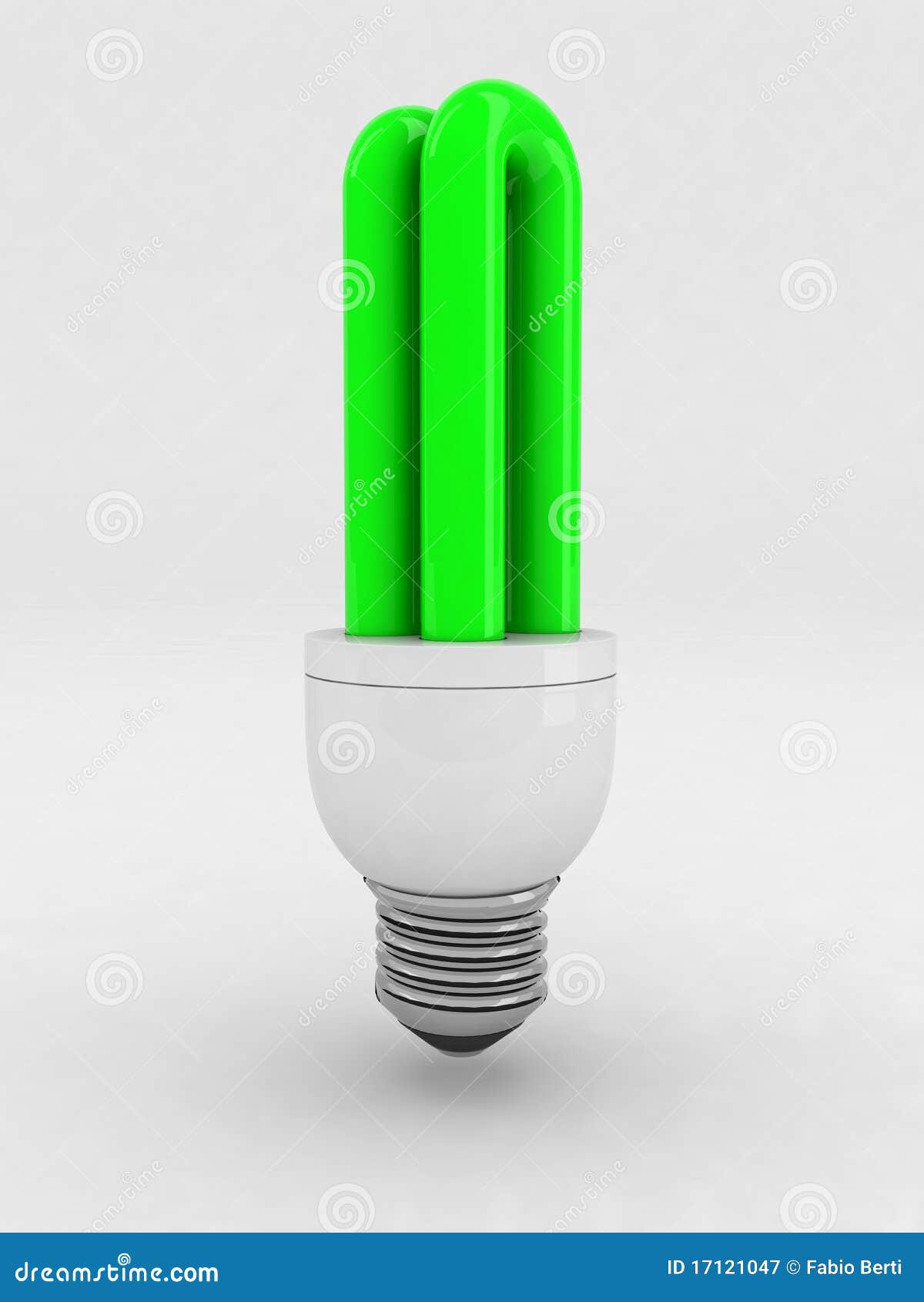 green luminescent light bulb