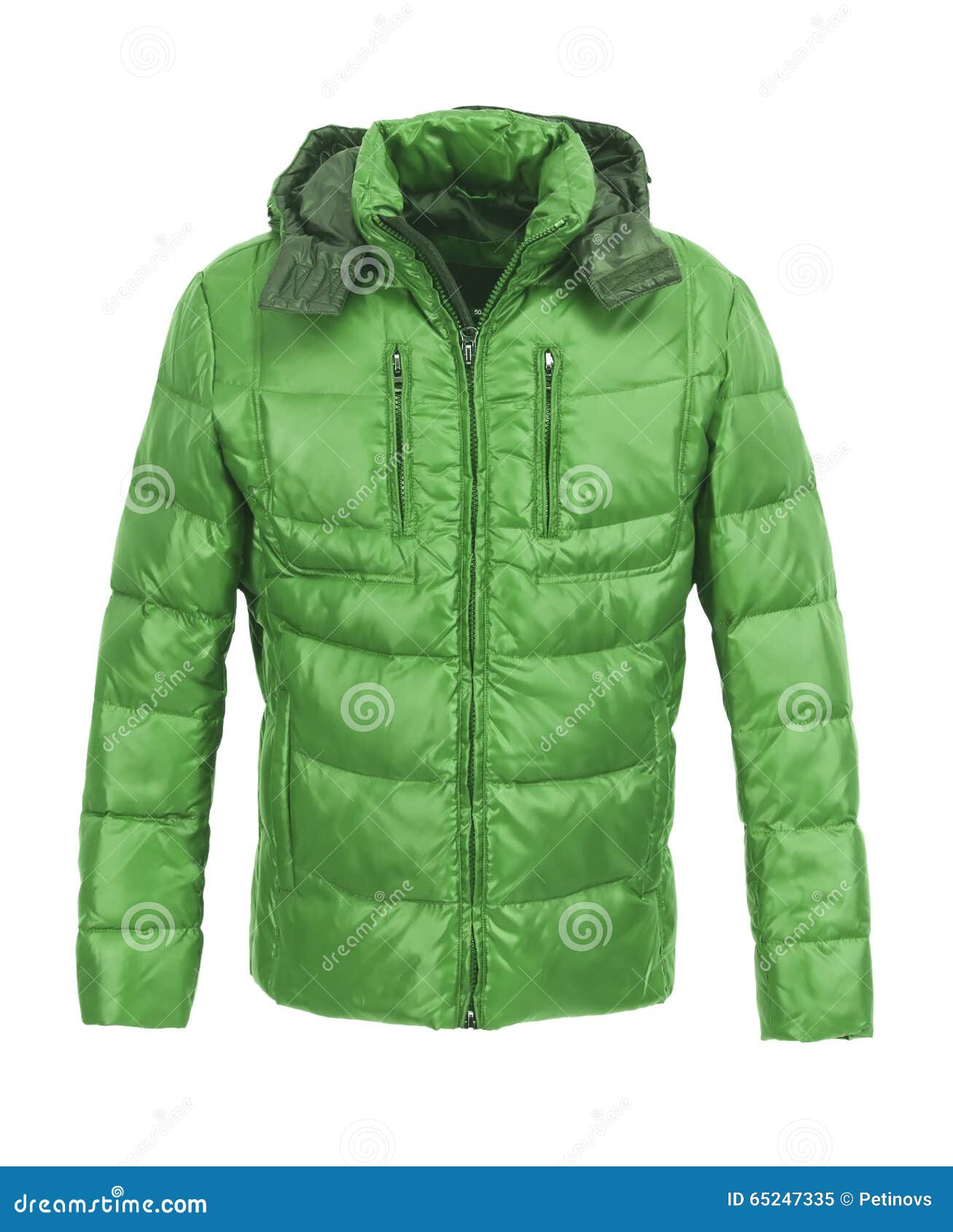 Green male winter jacket stock image. Image of mens, cotton 65247335