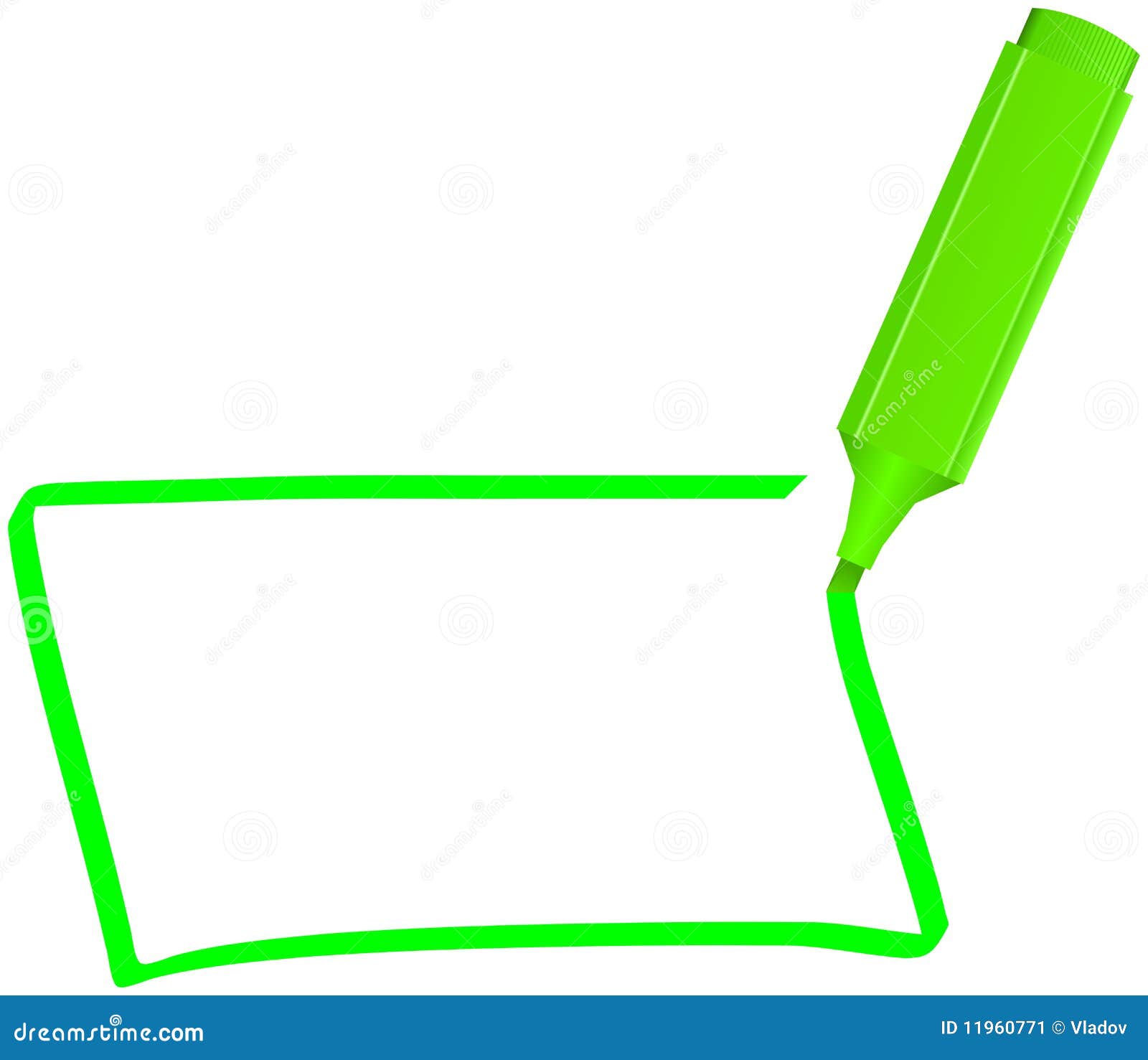 Green Marker Doodles Texture On White Background RoyaltyFree Stock