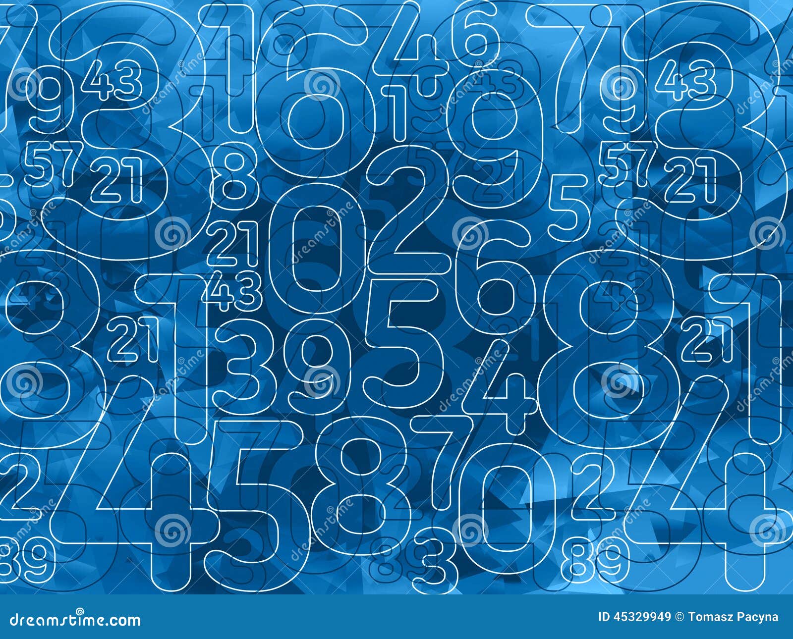 abstract numbers background