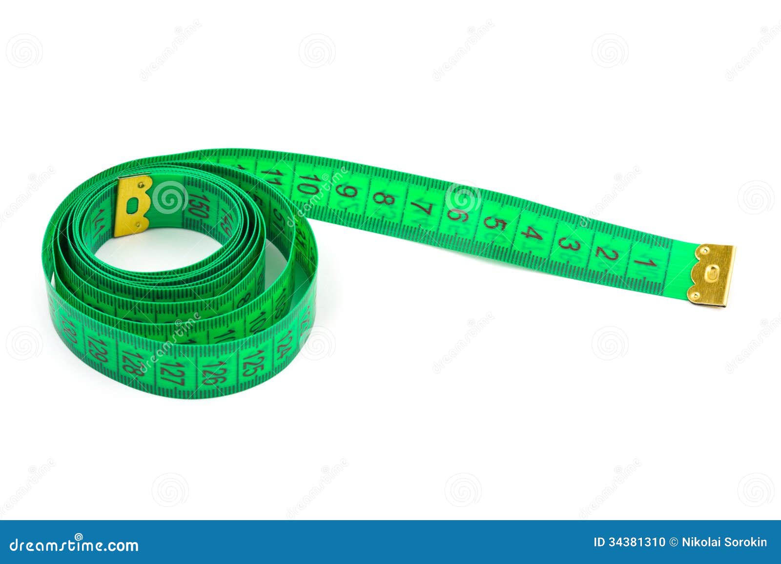 Green measuring tape stock photo. Image of building, healthy 34381310