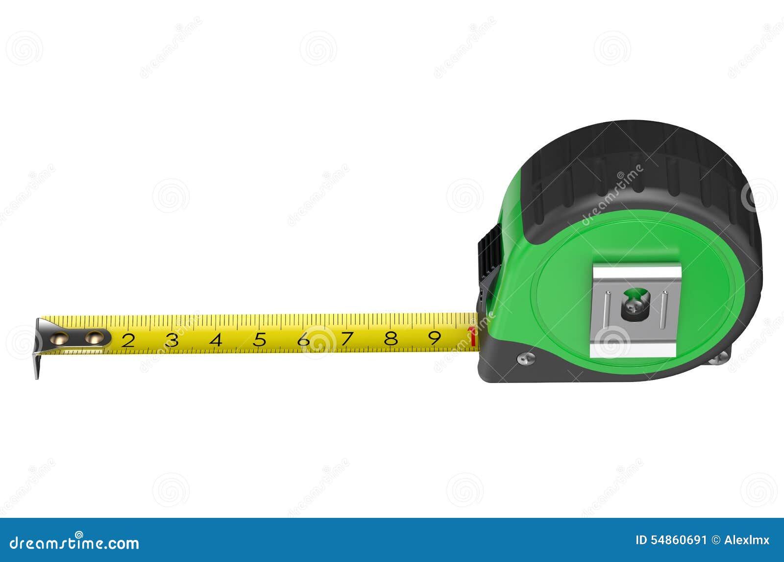 Green measuring tape stock illustration. Illustration of render 54860691