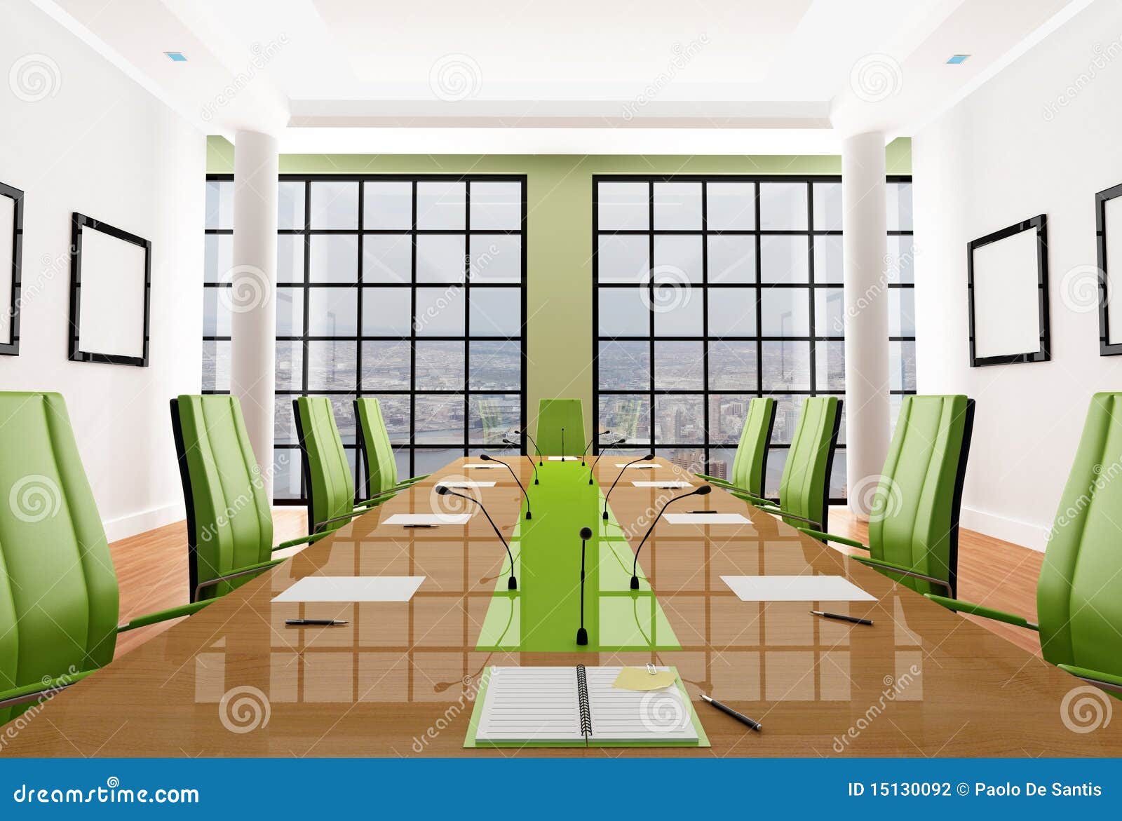 Green Meeting Room Stock Photography Image 15130092