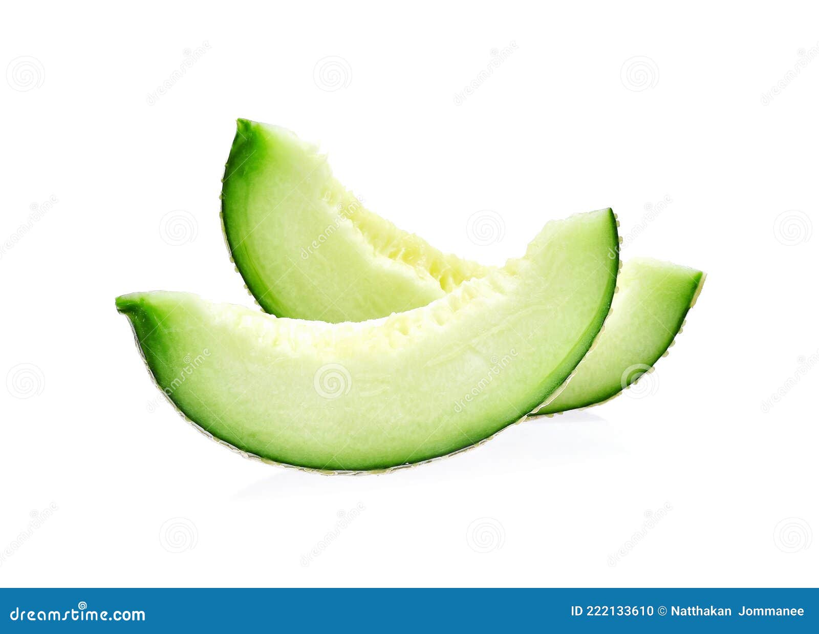 Green Melon Isolated on White Background Stock Photo Image of single