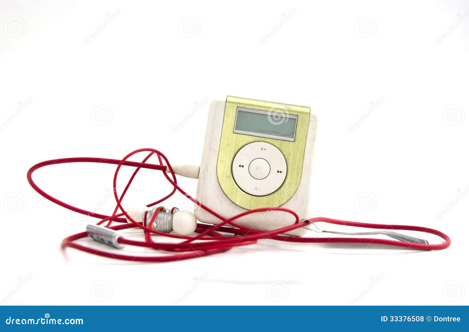 Green Metallic MP3 player stock photo. Image of screen 33376508