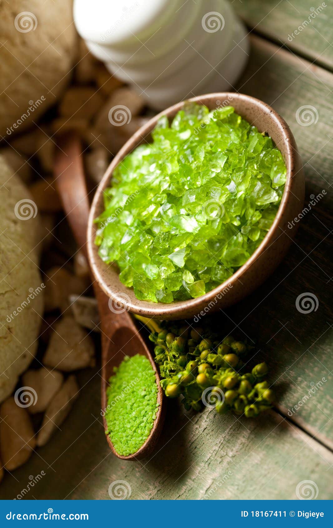Green Minerals for Aromatherapy Stock Image Image of aromatherapy
