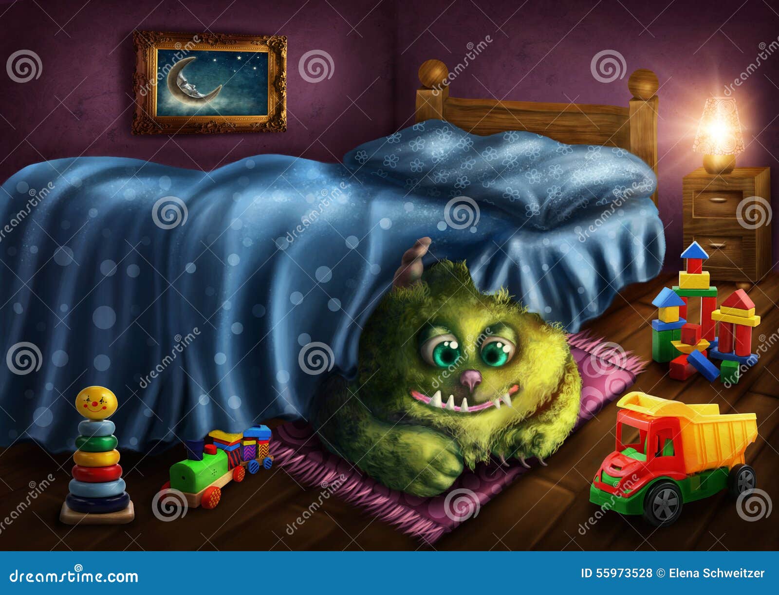 Green Monster Stock Illustration Image 55973528