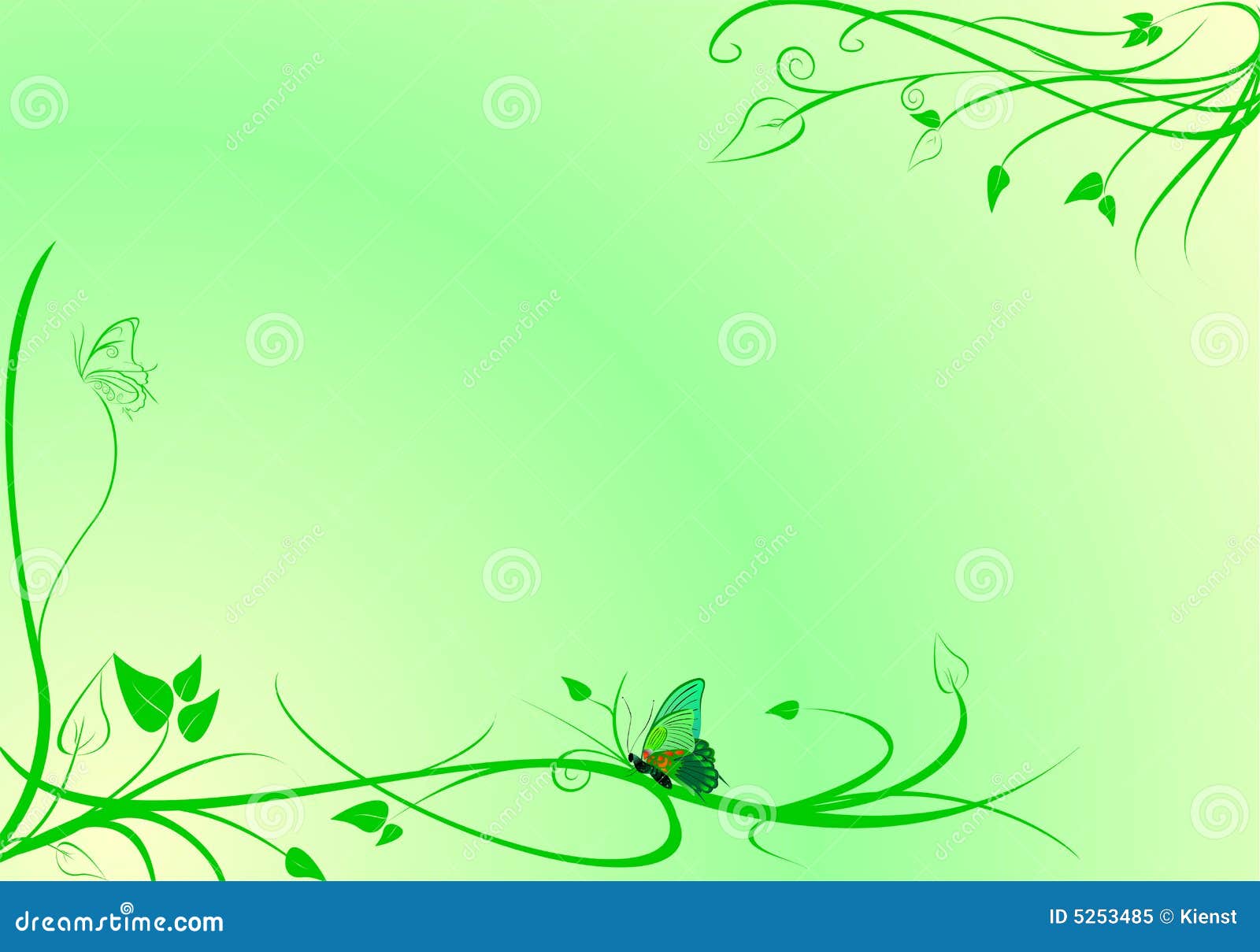 Green motif  background  stock illustration Illustration of 