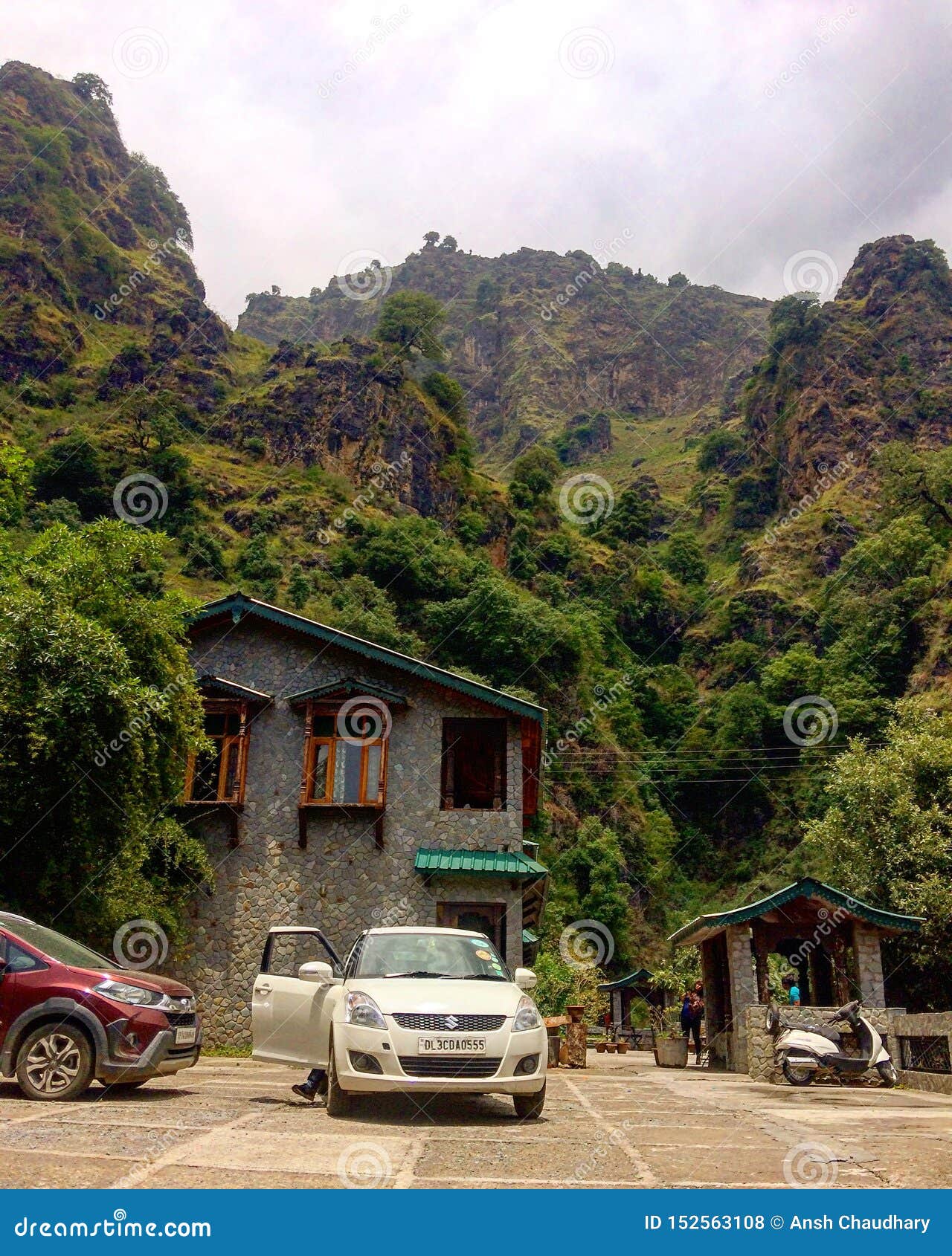 Green Mountain View Chakrata Uttarakhand India. The best view you can capture from your camera. Combination of Green House, mountain, greenery .