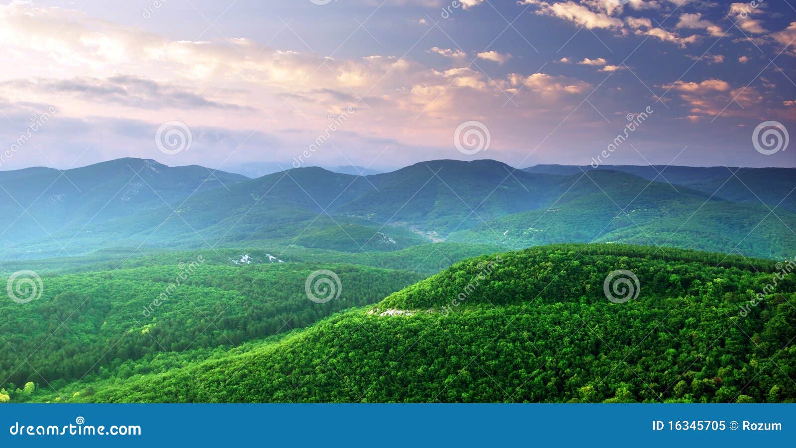 green mountains hills