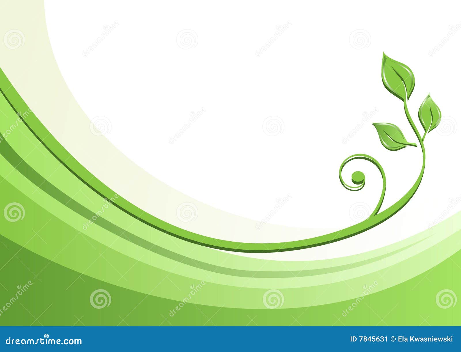 Green Nature Background stock vector. Illustration of vector - 7845631