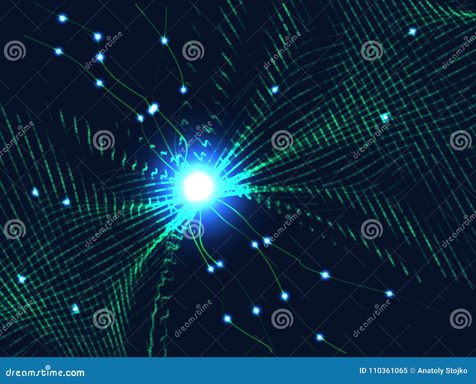 blue network from lines and particles background.  background.