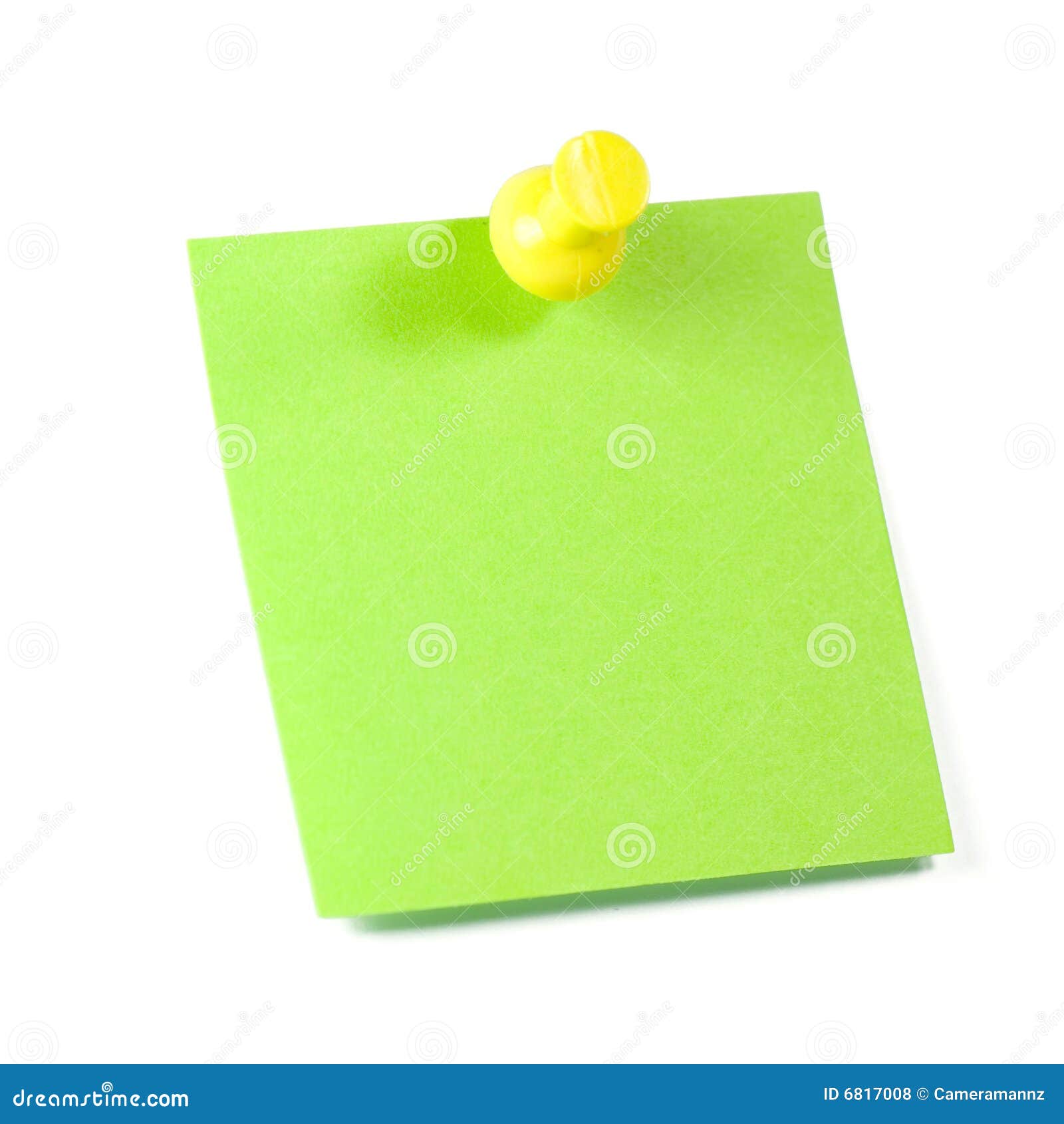 Green note stock photo. Image of sticky, post, attach 6817008