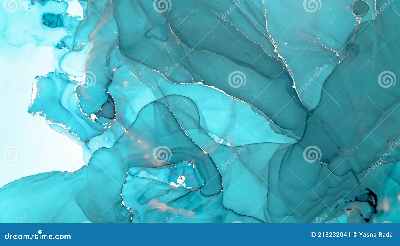 Green Ocean Waves. Abstract Turquoise Liquid Stock Image - Image of ...