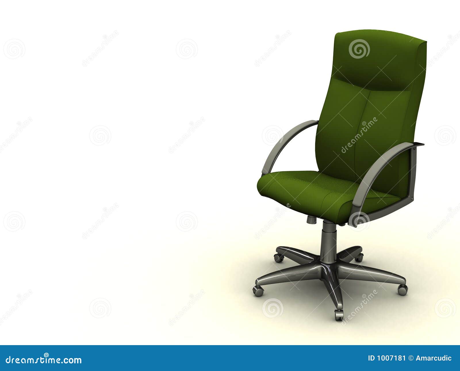 Green office chair stock illustration. Illustration of green 1007181