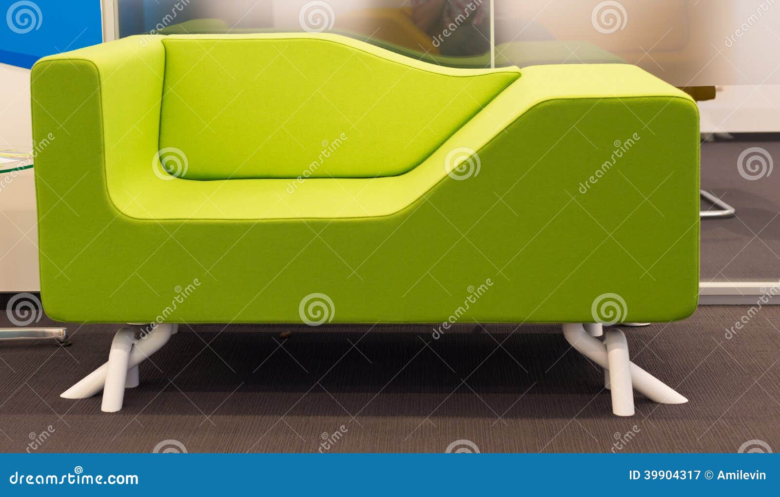 Green office sofa stock image. Image of business, design 39904317