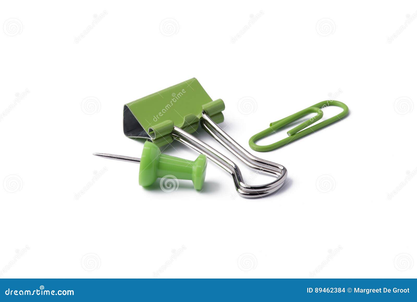 Green Office Supplies stock photo. Image of office, colors 89462384