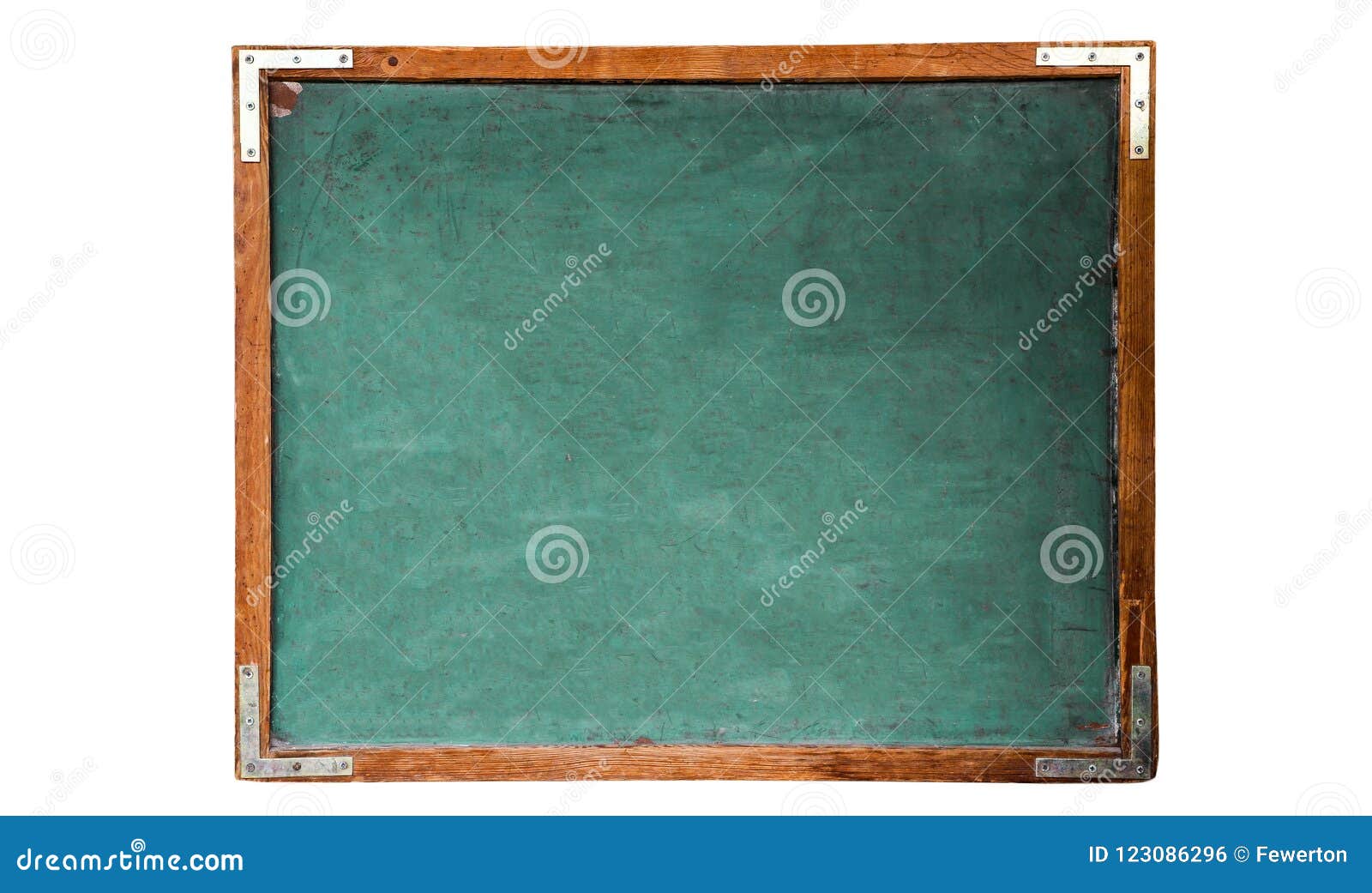 Blank Small Chalkboard On An Old Rustic Background Close Up Stock