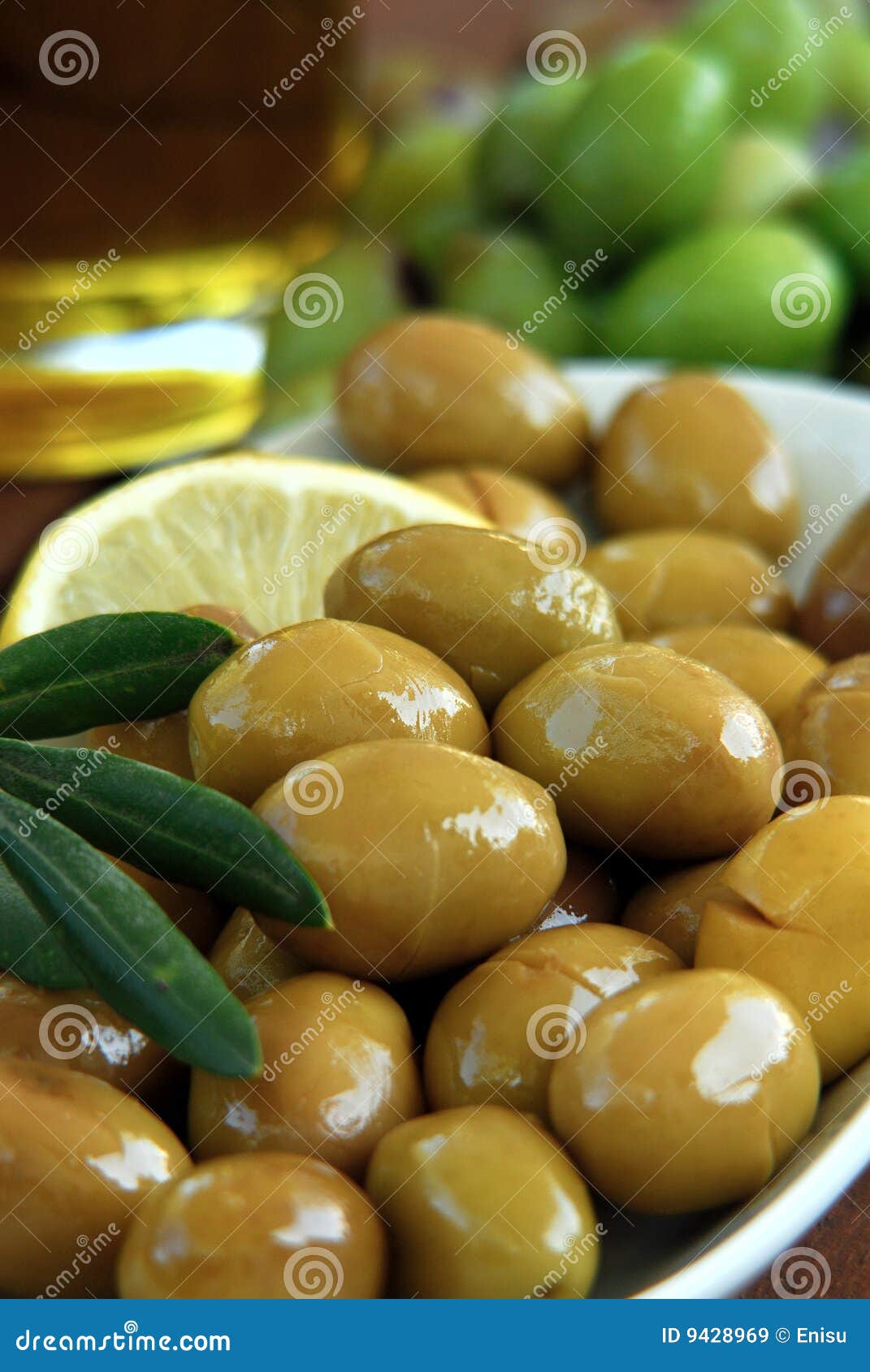 Green olive stock image. Image of freshness, preparing 9428969