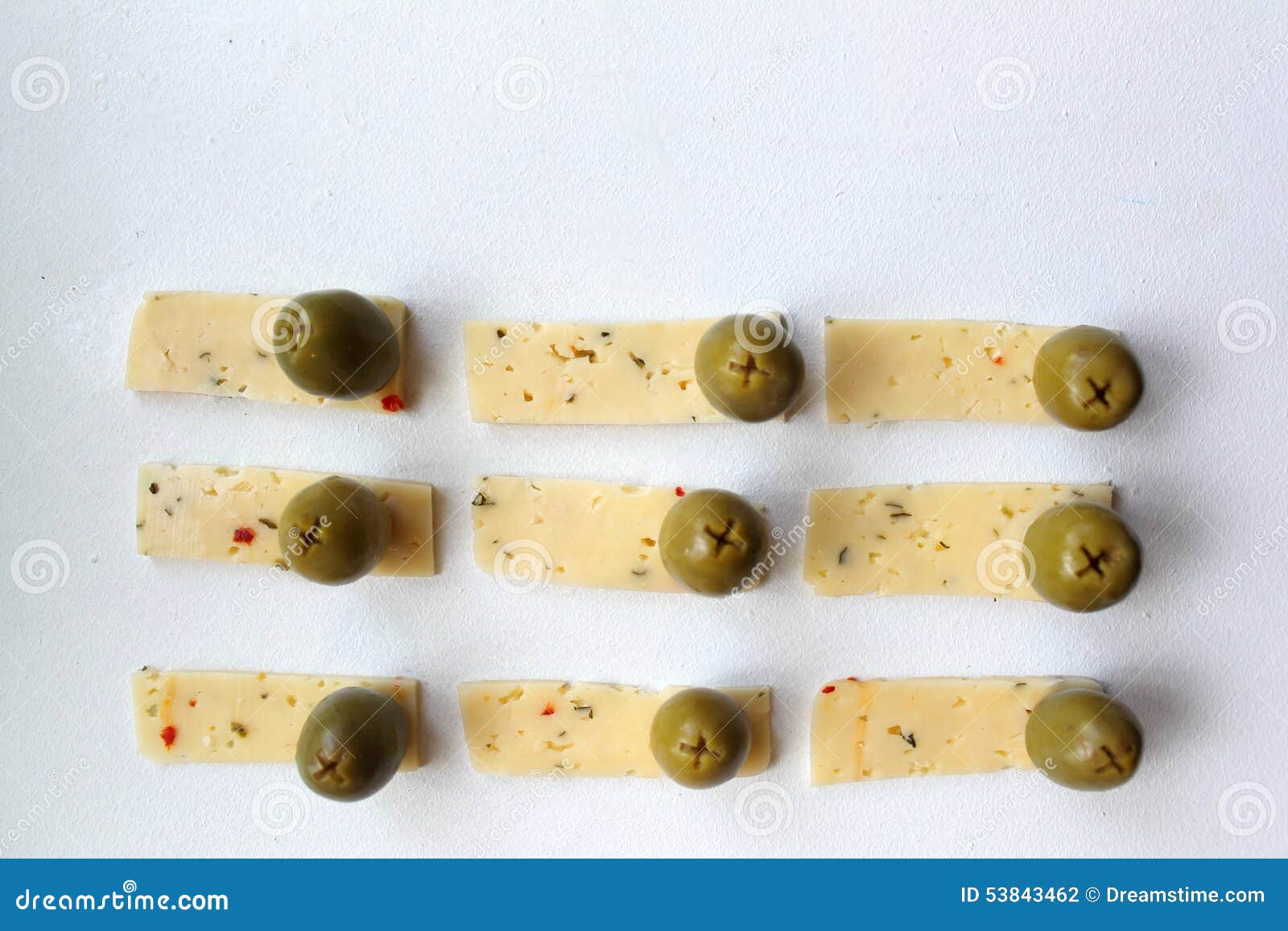 Green olives and cheese stock photo. Image of background 53843462