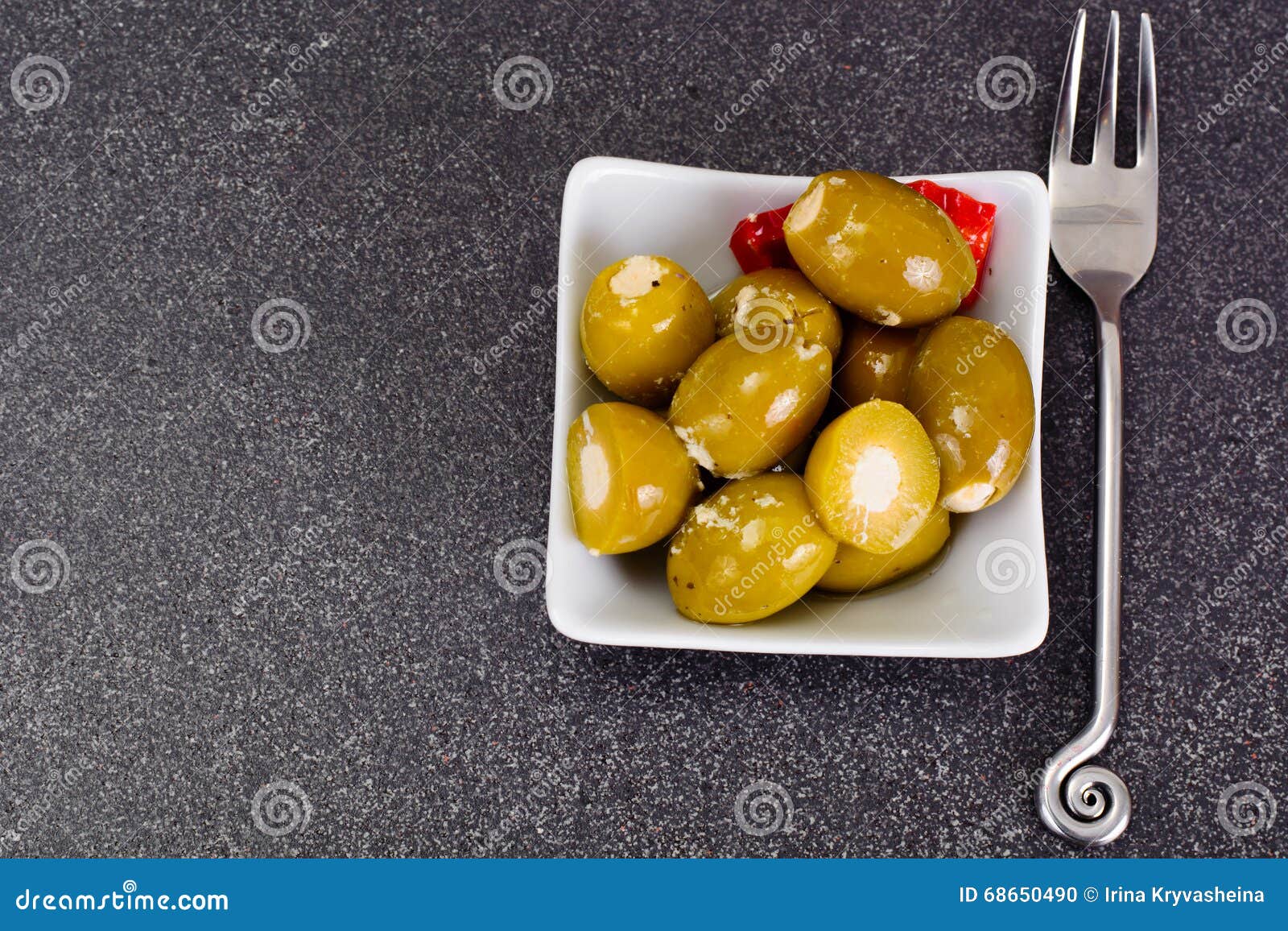 Green Olives Stuffed with Cheese Stock Photo Image of nature, fruits 68650490