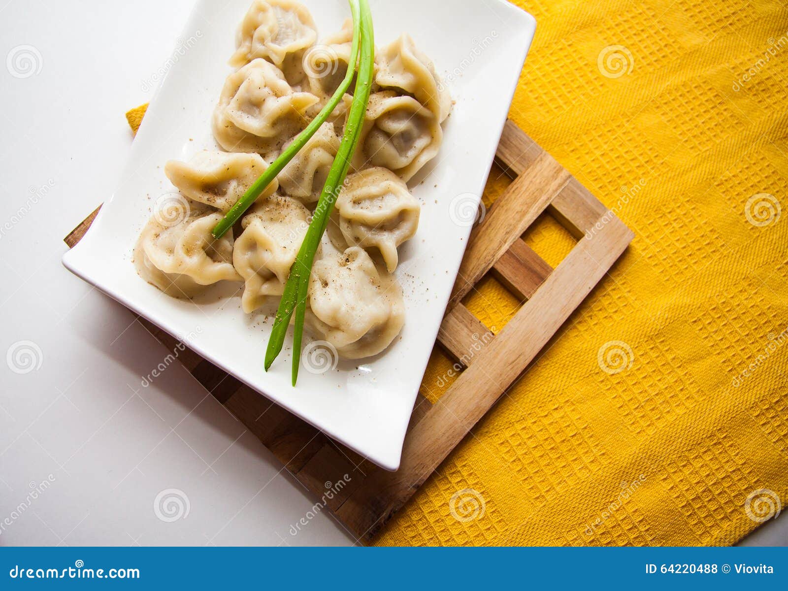 Green onion and dumplings stock photo. Image of dinner 64220488