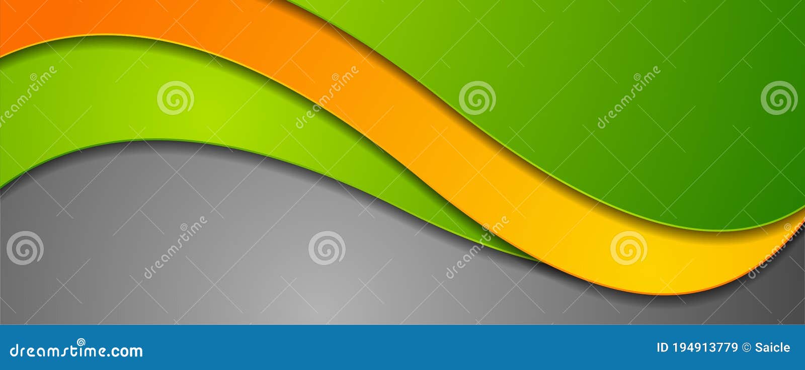 Green and Orange Abstract Waves Corporate Background Stock Vector -  Illustration of orange, backdrop: 194913779