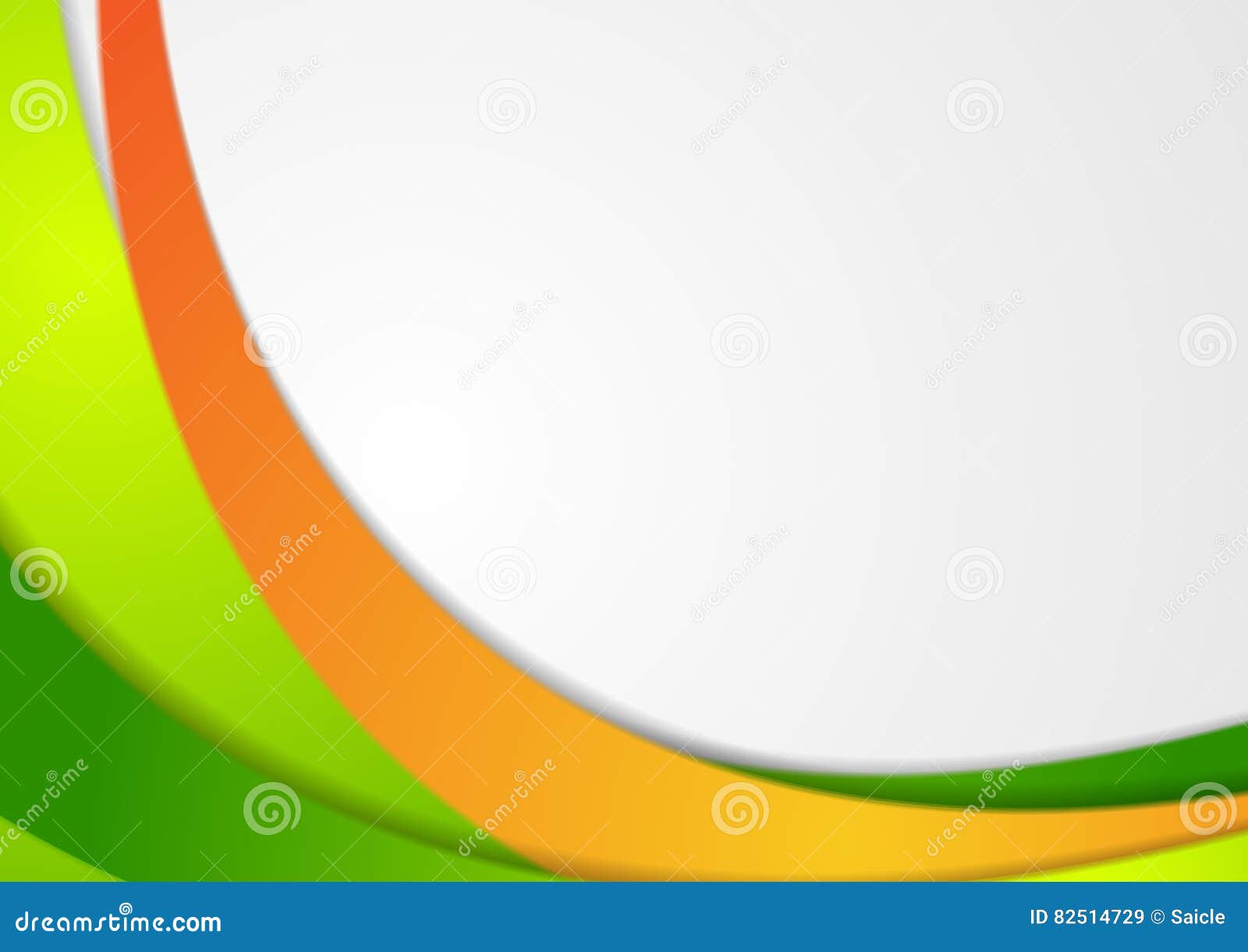 Green and Orange Corporate Wavy Background Stock Vector - Illustration of  grey, green: 82514729