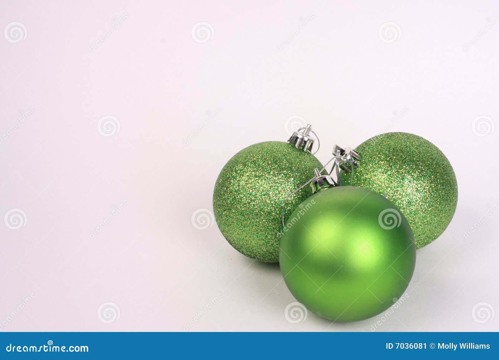 Green ornaments stock image. Image of background, december - 7036081