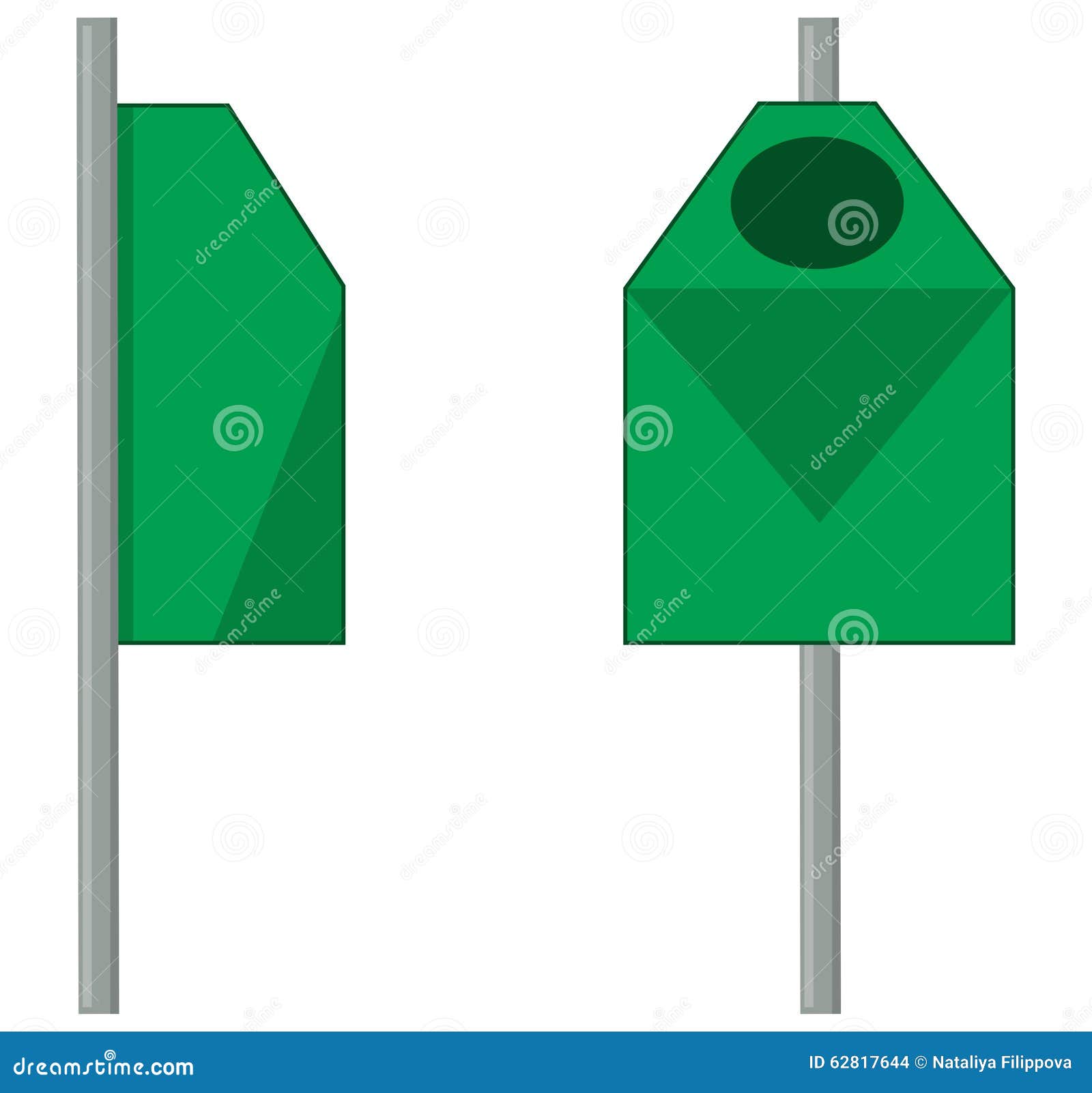 Outdoor Trash Can Bin RoyaltyFree Stock Photography CartoonDealer
