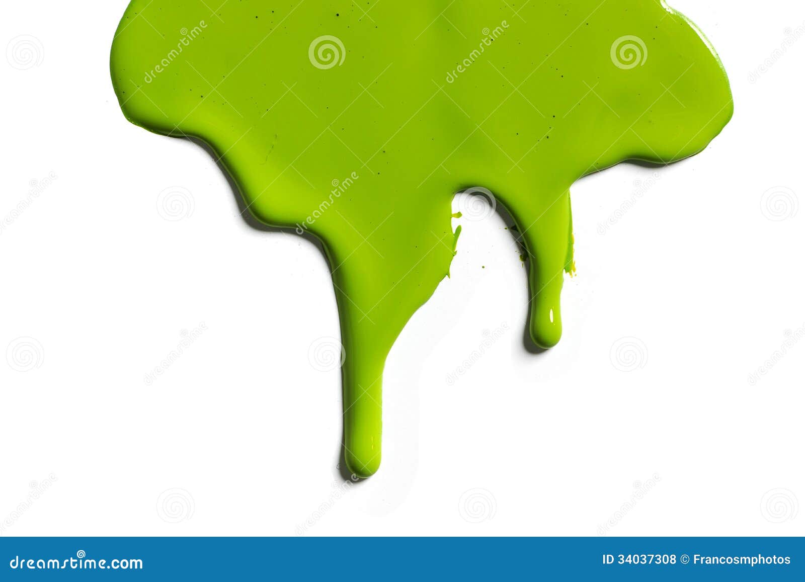 Green Spilled Paint Stock Photo, Picture and Royalty Free Image