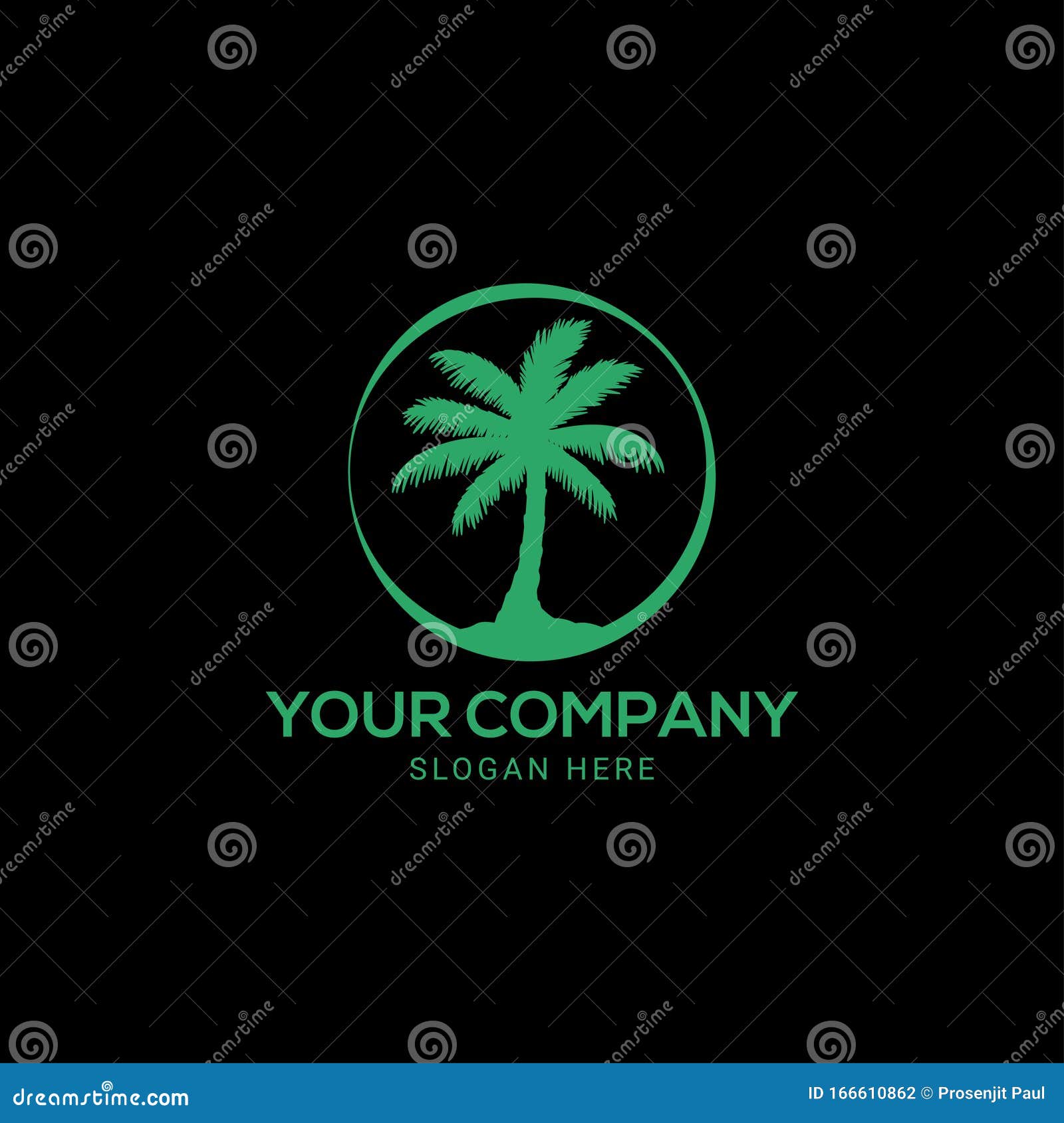 Green Palm Tree, Tree Logo Design Stock Vector - Illustration of nature ...