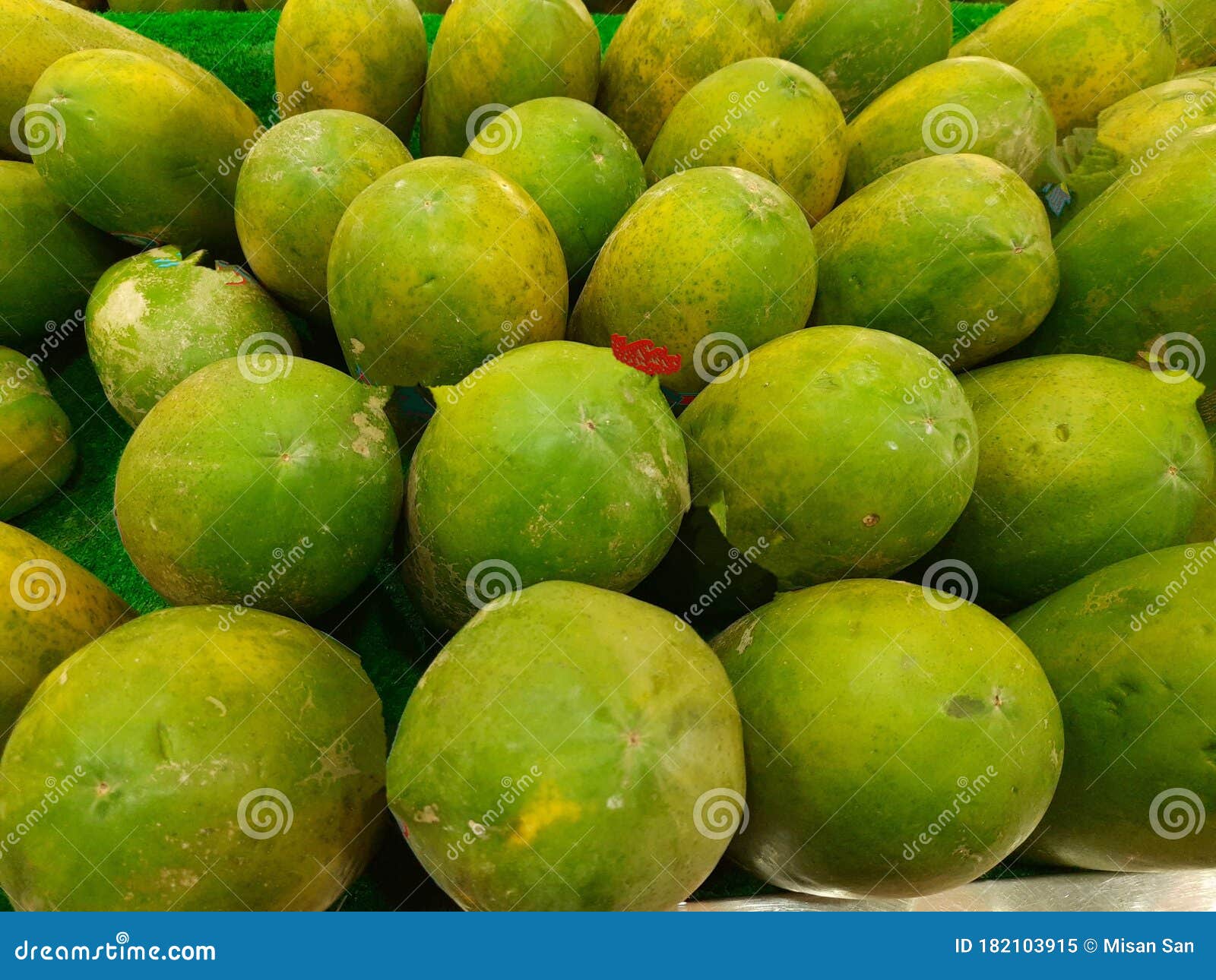 Green Papaya Fruit from Indonesia Stock Image - Image of fruit