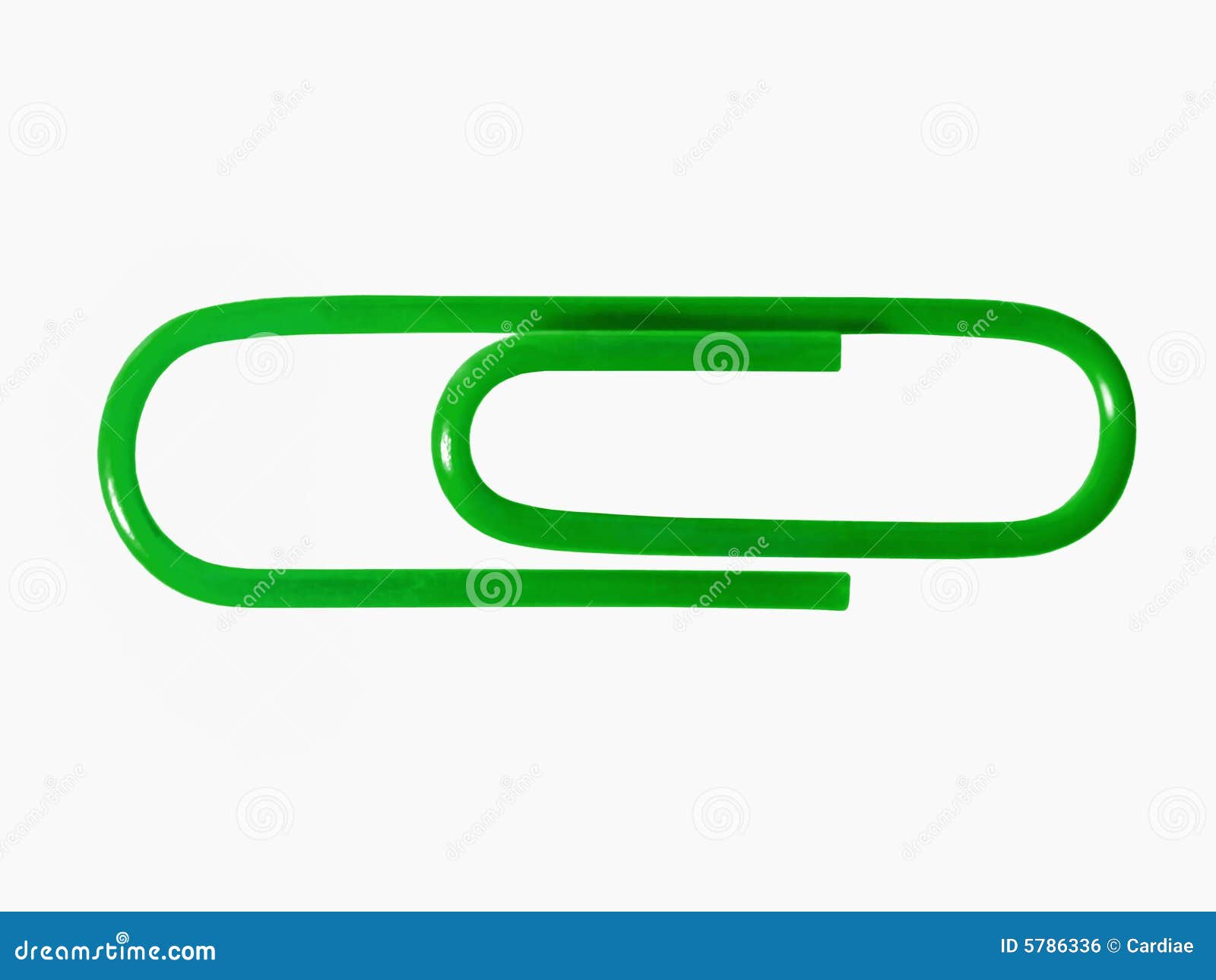 A green paper clip stock photo. Image of pink, memorandum 5786336