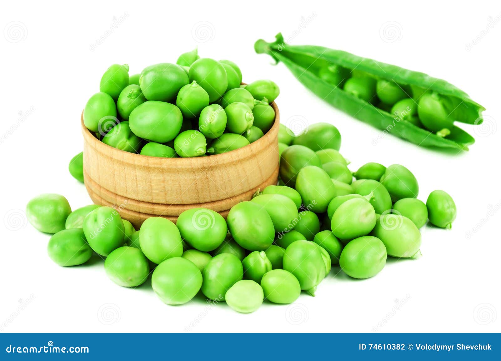 Green pea on white stock photo. Image of white, eating 74610382