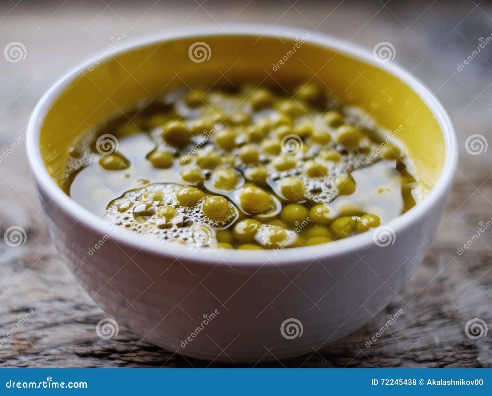 Green peas in a dish stock photo. Image of healthy, health 72245438